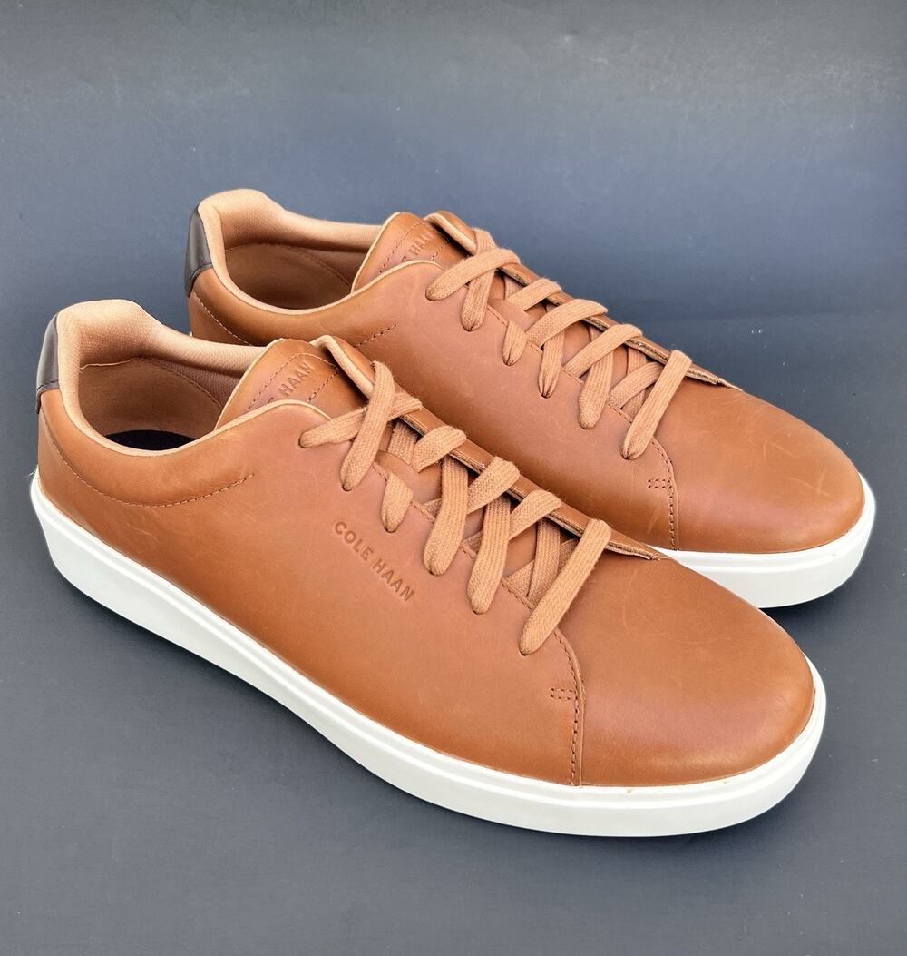 COLE HAAN Grand Crosscourt Traveler Leather Brown Sneaker Men's Size 13 US